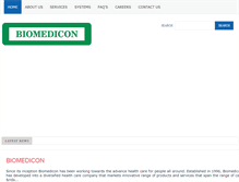 Tablet Screenshot of biomedicon.net